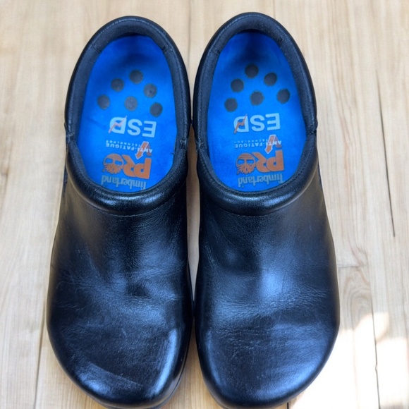 Timberland PRO Women’s Sz 6.5 Newbury Alloy Toe Work Shoes Black Leather ESD - Picture 5 of 11